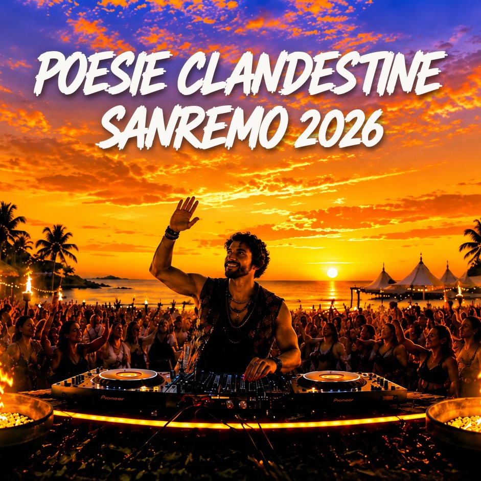 Cover art for LDA & Aka7even - Poesie Clandestine [Sanremo 2026] (ENNEM Afro House Remix)